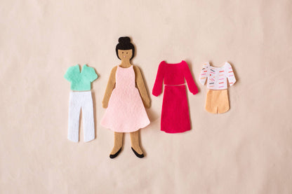 Felt Doll - Starter Girl: Hazelnut