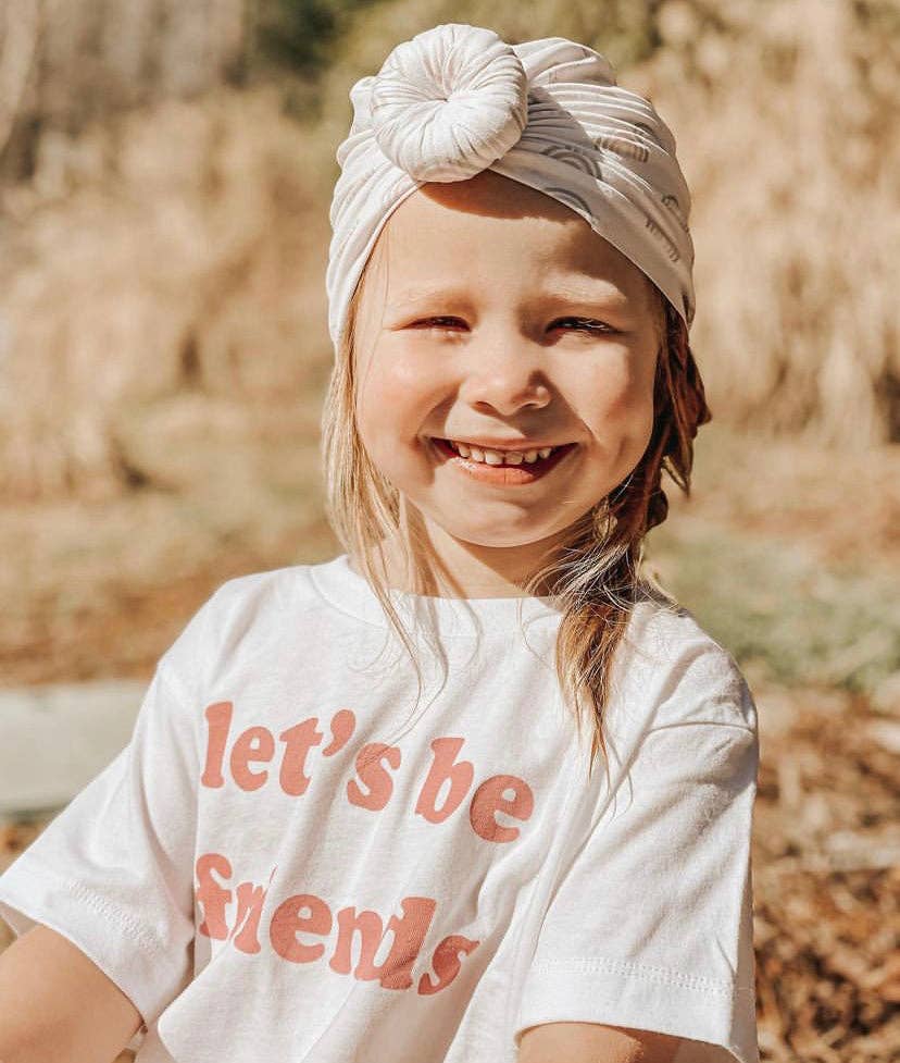 LET'S BE FRIENDS in Pink | Kids Tee