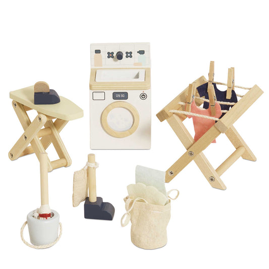 Dolls House Laundry Room Furniture Set
