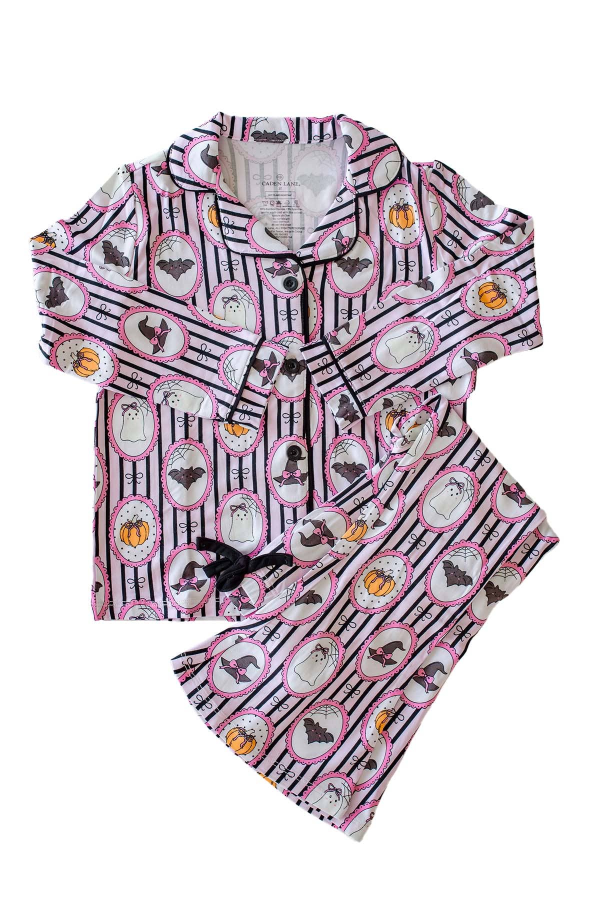 Girls' Halloween Glow-in-the-Dark Two-Piece Flare Lounge Set