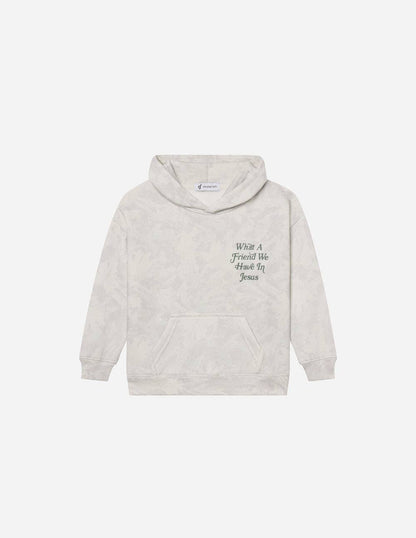 What a Friend in Jesus Camo Kids Hoodie