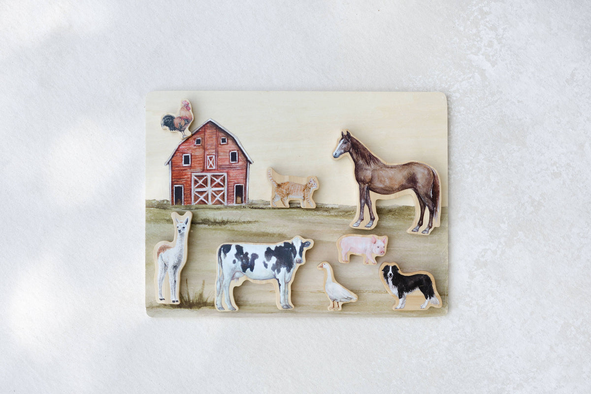 Farm Animals Wooden Puzzle: A Tabitha Paige Puzzle