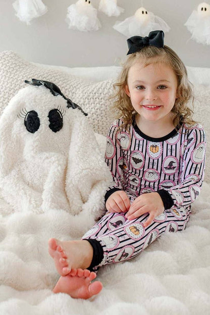 Halloween Glow-in-the-Dark Two-Piece Bamboo Pajama Set
