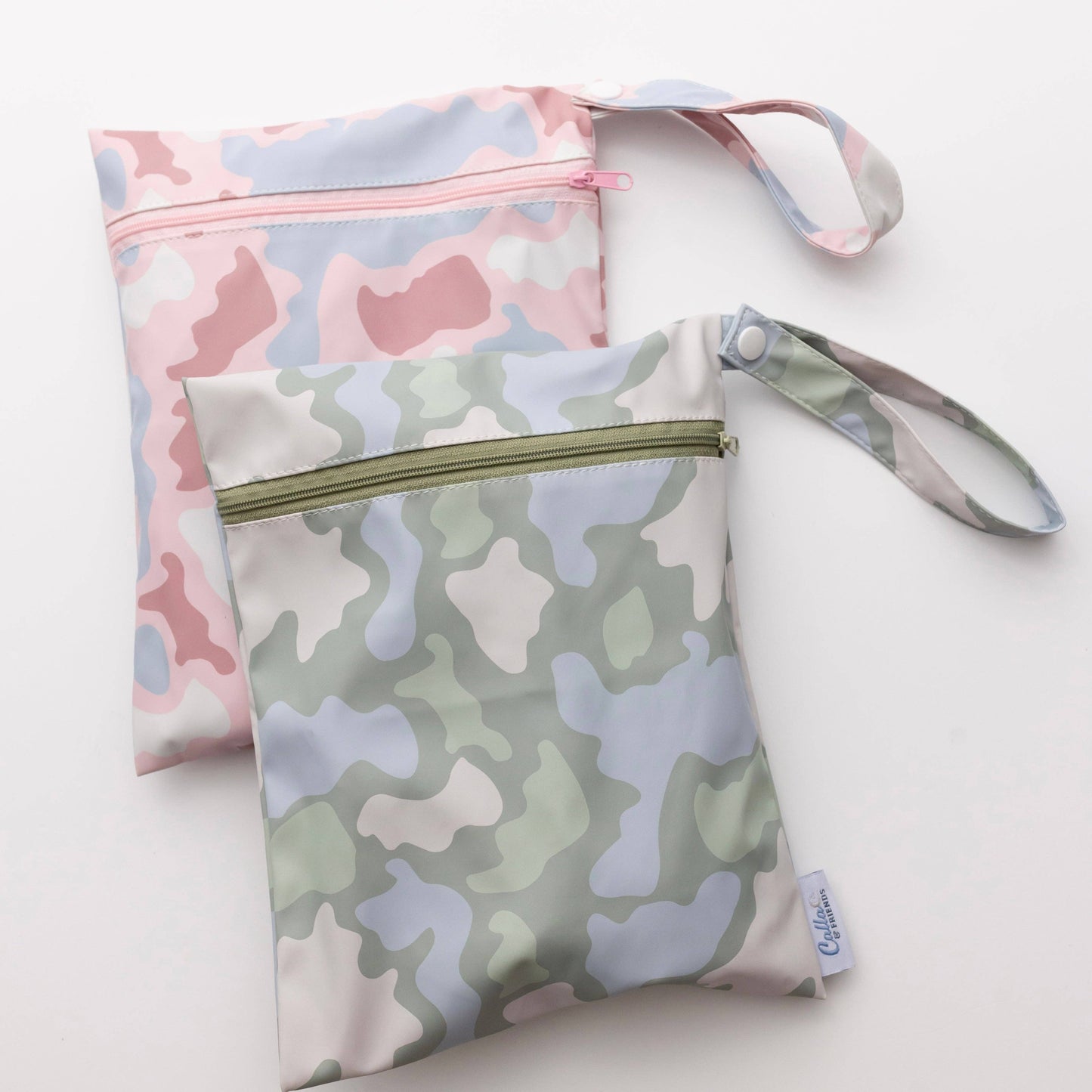 The Grayson Long Sleeve Bib - Camo: Powder Blue / 6-36M