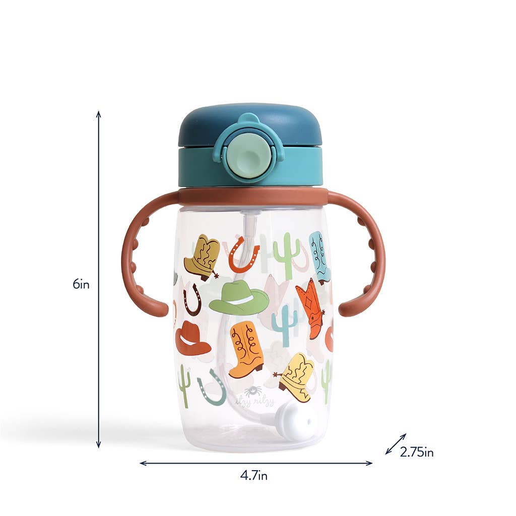 *NEW OPTIONS* Itzy Sips™ - Straw Cup With Snap-Close Lid: Giddy Up!