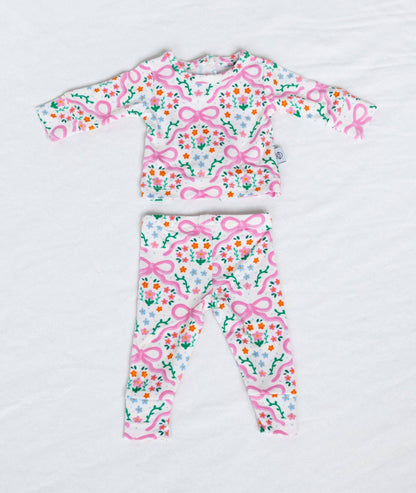 Bows in the Meadow 18" Doll Bamboo Two-Piece Pajama Set