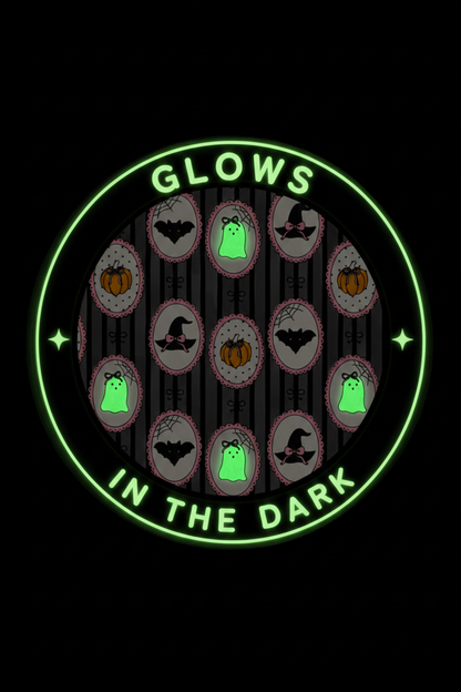 Halloween Glow-in-the-Dark Knit Large Bow Headwrap