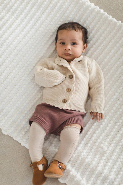 Baby Sophia Sweater: Dusty pink