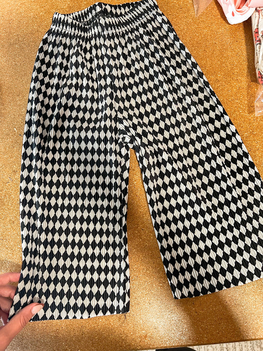 Diamond Pleat Pants: S (2-3 yrs)