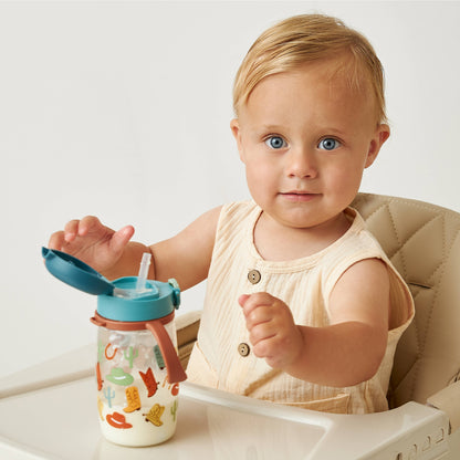 *NEW OPTIONS* Itzy Sips™ - Straw Cup With Snap-Close Lid: Ribbons & Roses