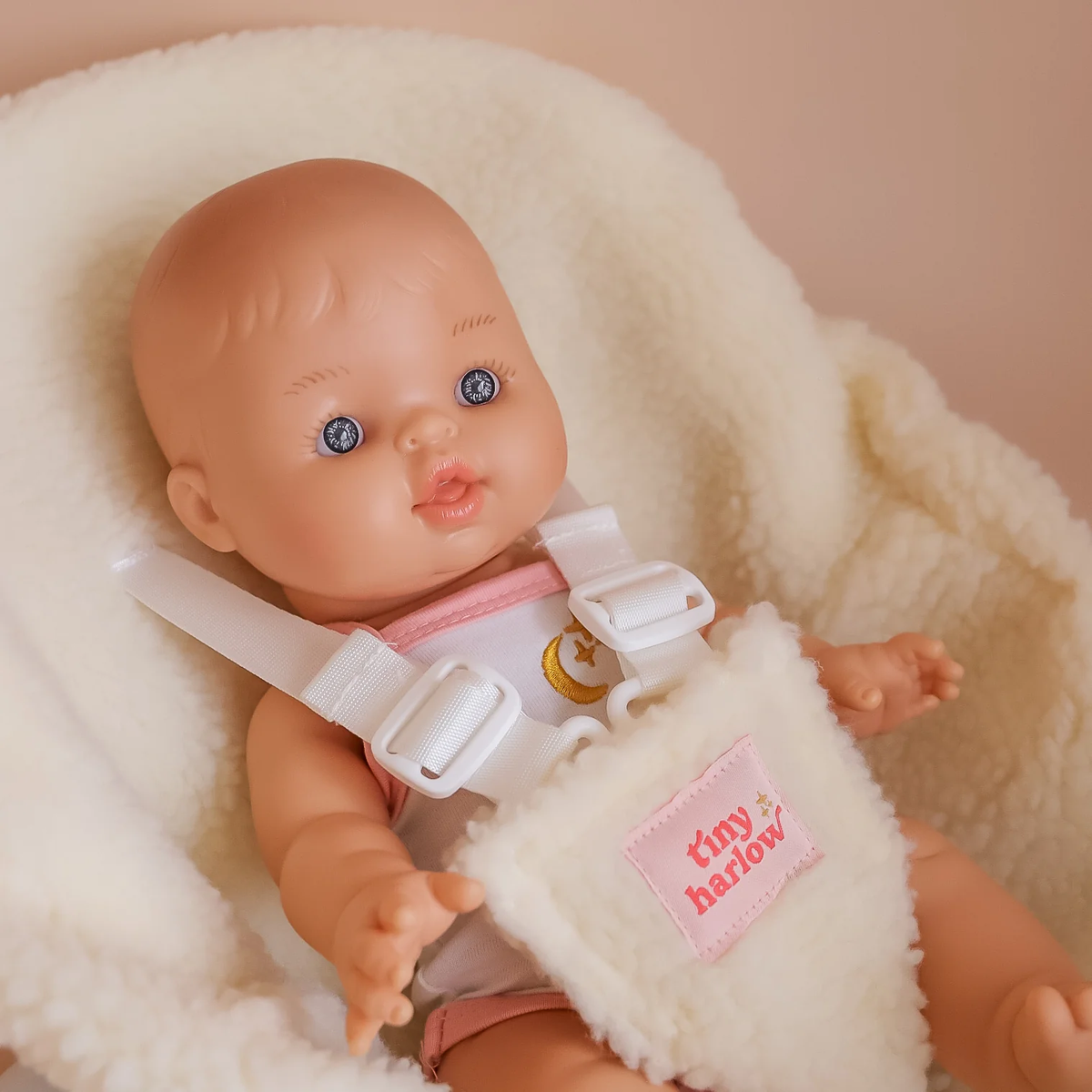 Doll Car Seat - Pink Ducky - Tiny Harlow