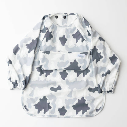 The Grayson Long Sleeve Bib - Camo: Powder Blue / 6-36M