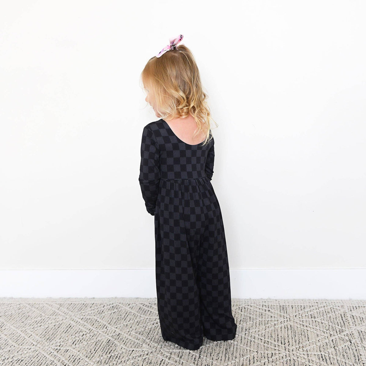 Frankie WIDE LEG ROMPER Bamboo Halloween Checks