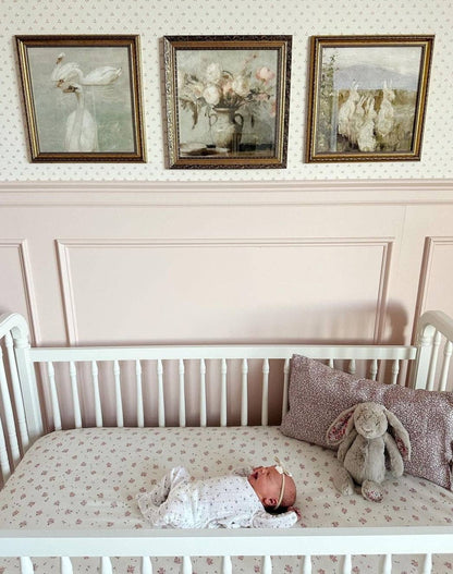 Evie Floral Muslin Crib Sheet