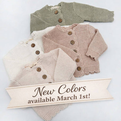 Baby Sophia Sweater: Dusty pink