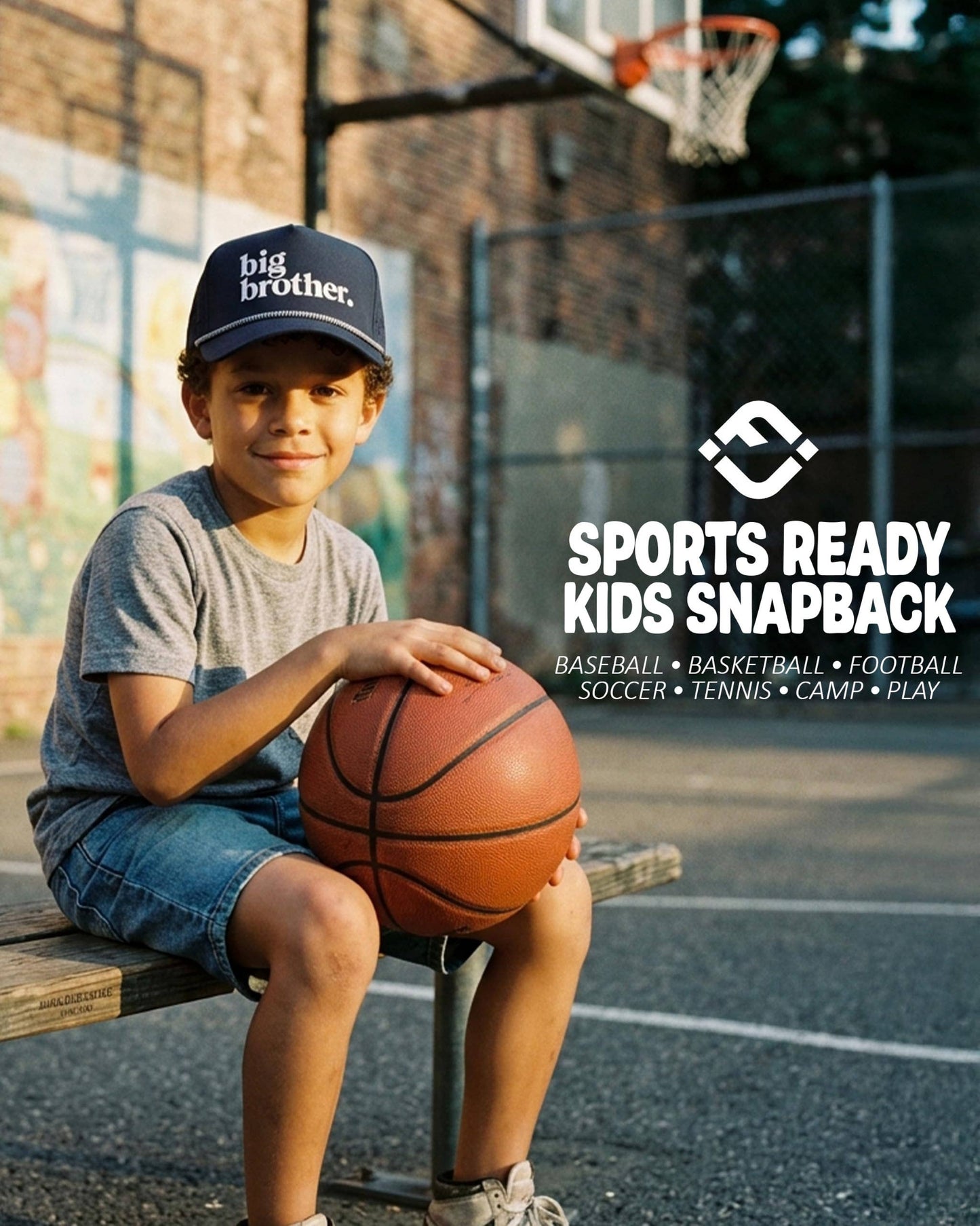 Kid's Golf Hat - Big Brother - Navy: Small