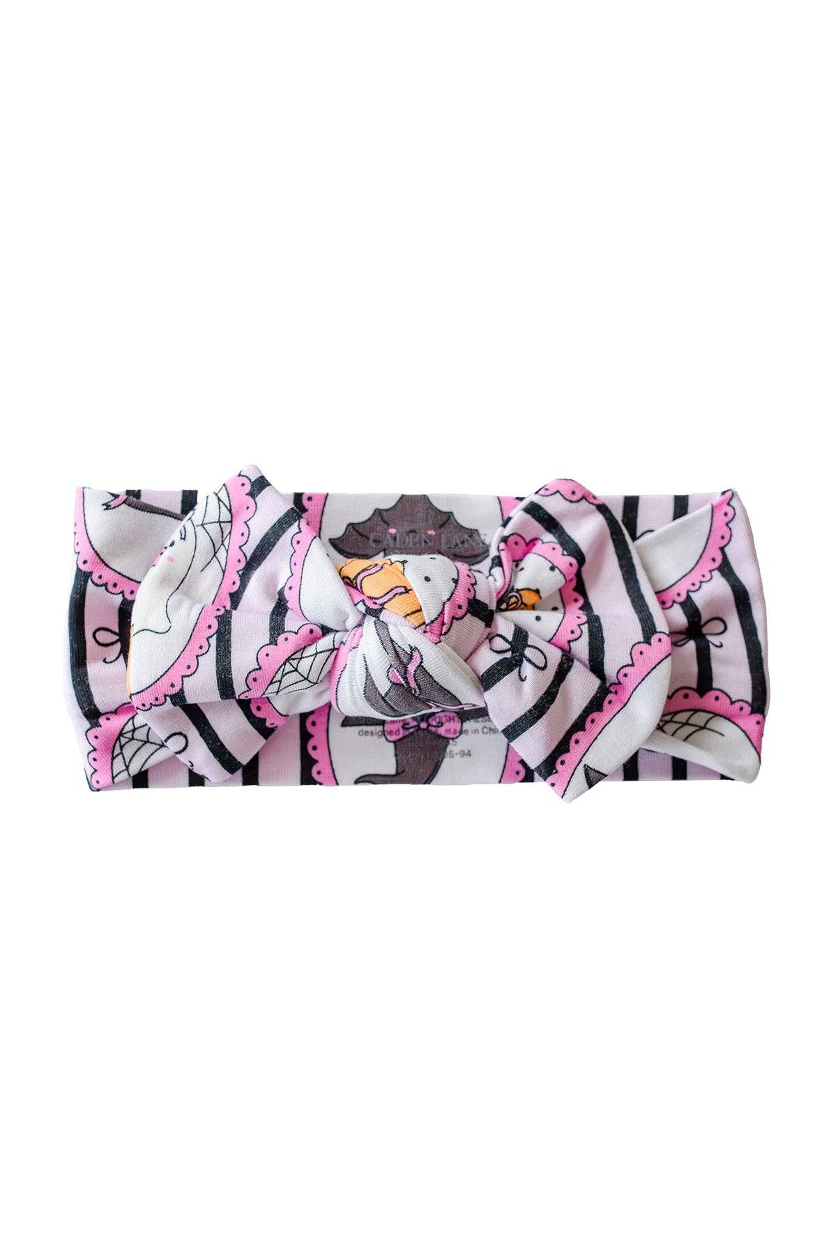 Halloween Glow-in-the-Dark Knit Large Bow Headwrap